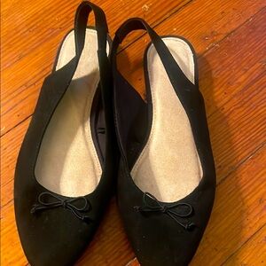 Old Navy Black Slingback Flats